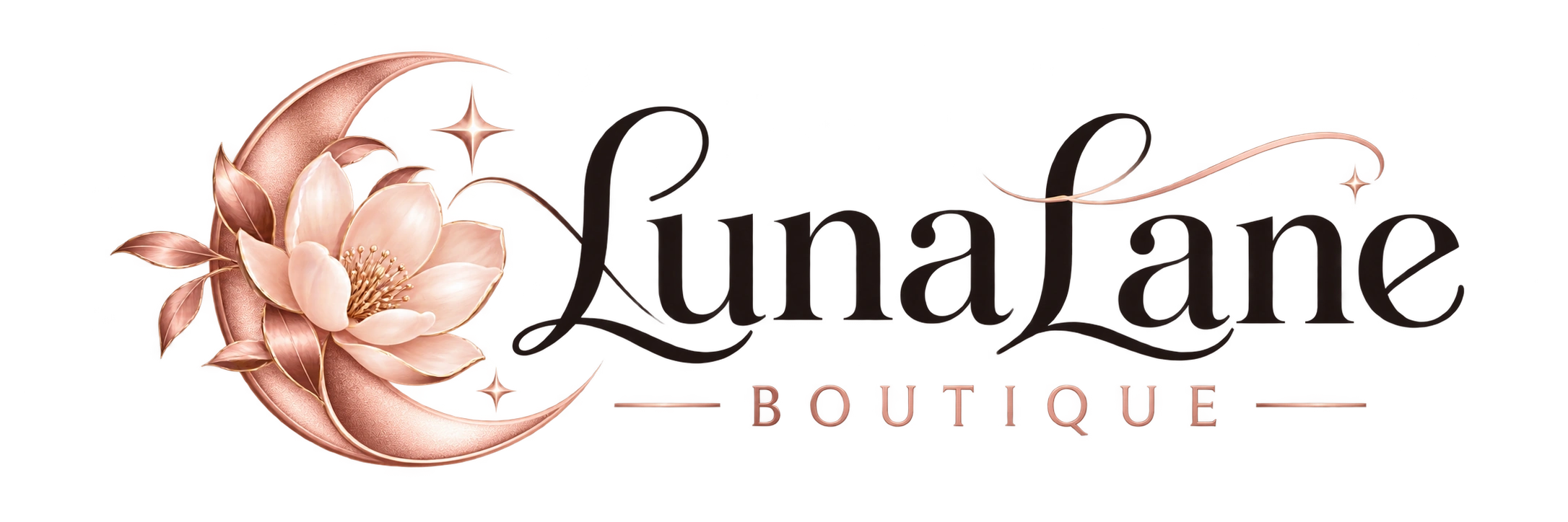 Fictional Luna Lane Boutique brand concept