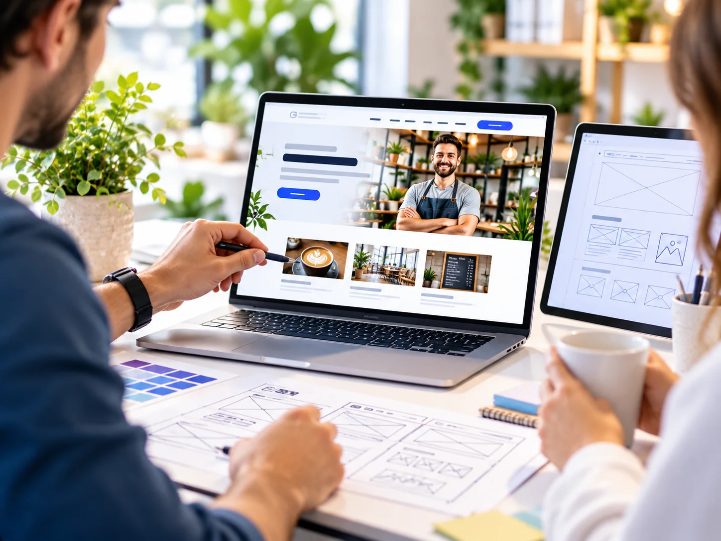 Responsive website across desktop tablet and mobile